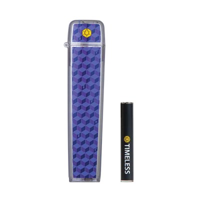 Photograph of product: Timeless Flip Case & Battery  - Black/Purple - Half Gram Size