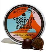 Photograph of product: Soft Power Sweets | Chocolate Covered Orange | Gummies 100mg