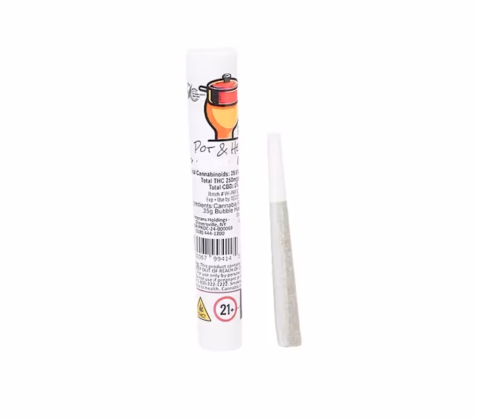 Photograph of product: Pot & Head | Preroll White Runtz