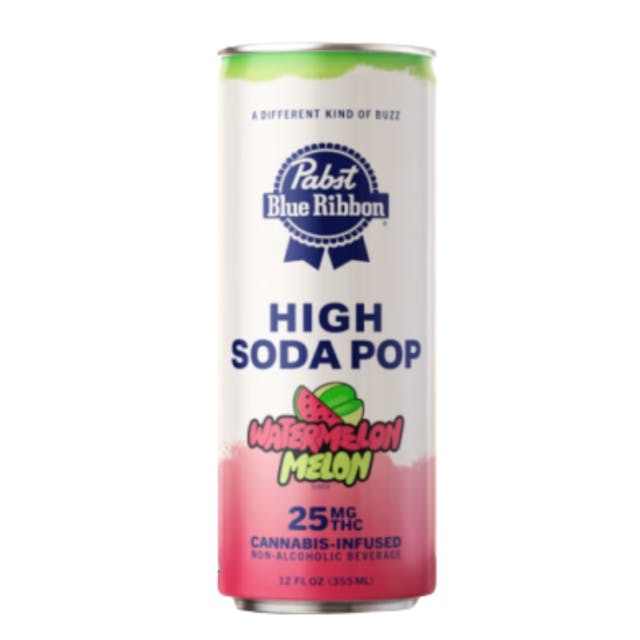 Photograph of product: Watermelon Melon High Soda Single Can 25mg - 