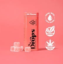 Photograph of product: Drops - Watermelon Live Rosin Jellies (Chill) - 100mg - 