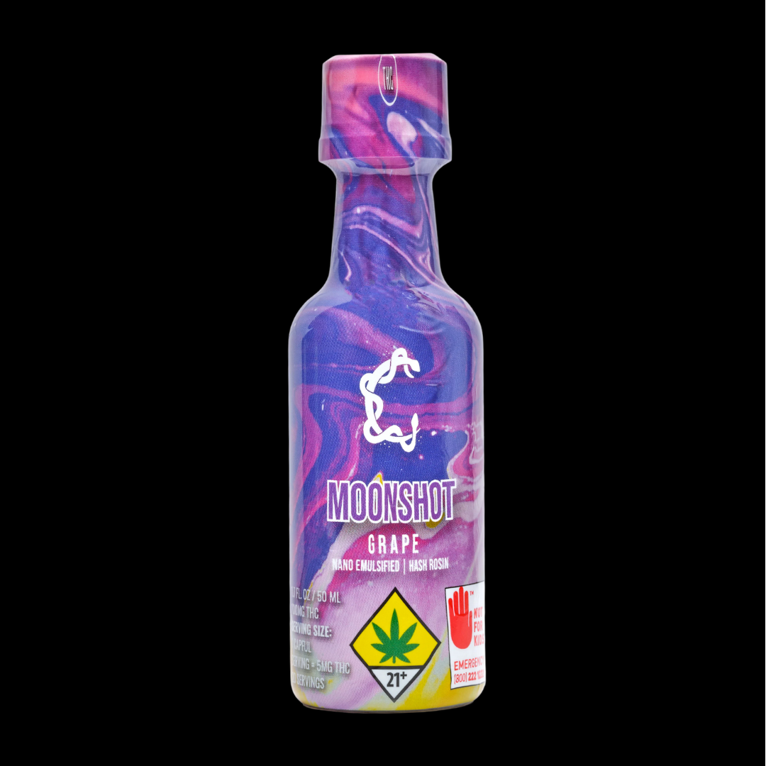 Photograph of Product: Grape Moonshot 100mg Liquid Edible Constellation Cannabis
