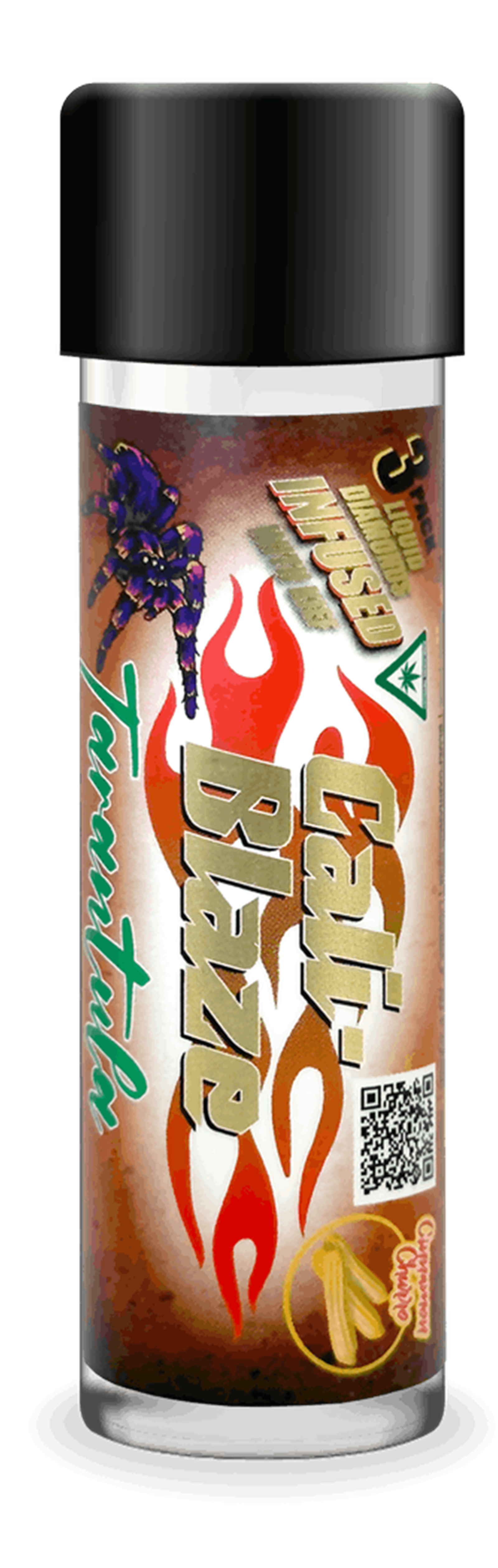 Photograph of product: CALI-BLAZE | CINNAMON CHURRO | HYBRID | INFUSED 3PK | REC