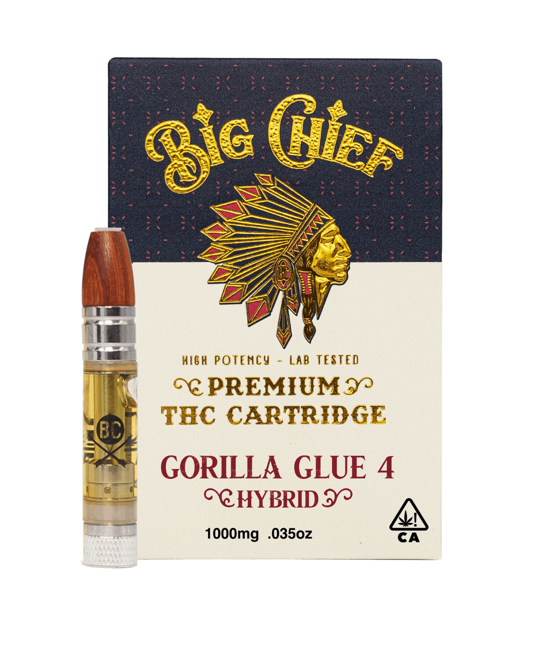 Photograph of product: Big Chief - Gorilla Glue 4 - 1G - Cartridge