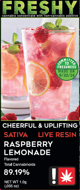 Photograph of product: Freshy 1g Cart | Raspberry Lemonade