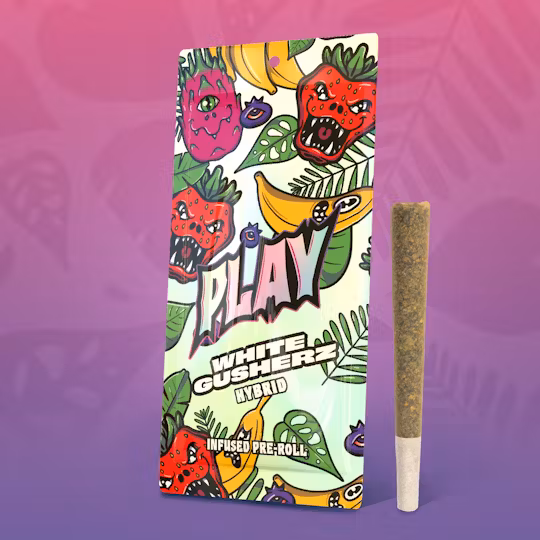 Photograph of product: Play | White Gusherz Infused Pre-Roll