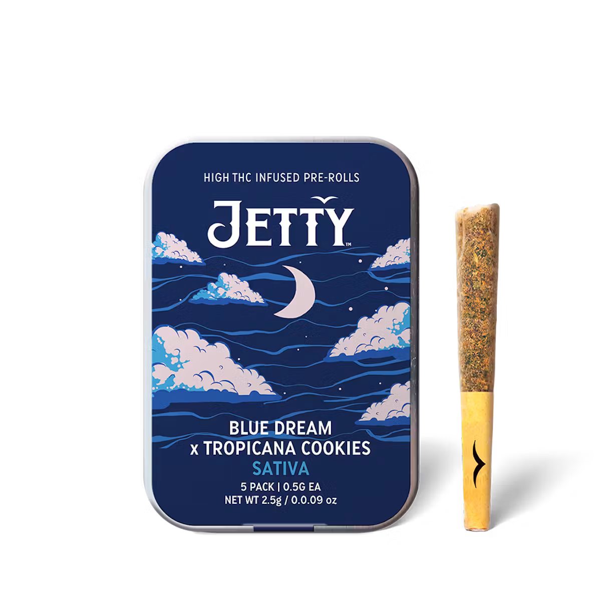 Photograph of product: Jetty | Blue Dream X Tropicana Cookies | Oui'd | 5 Pack