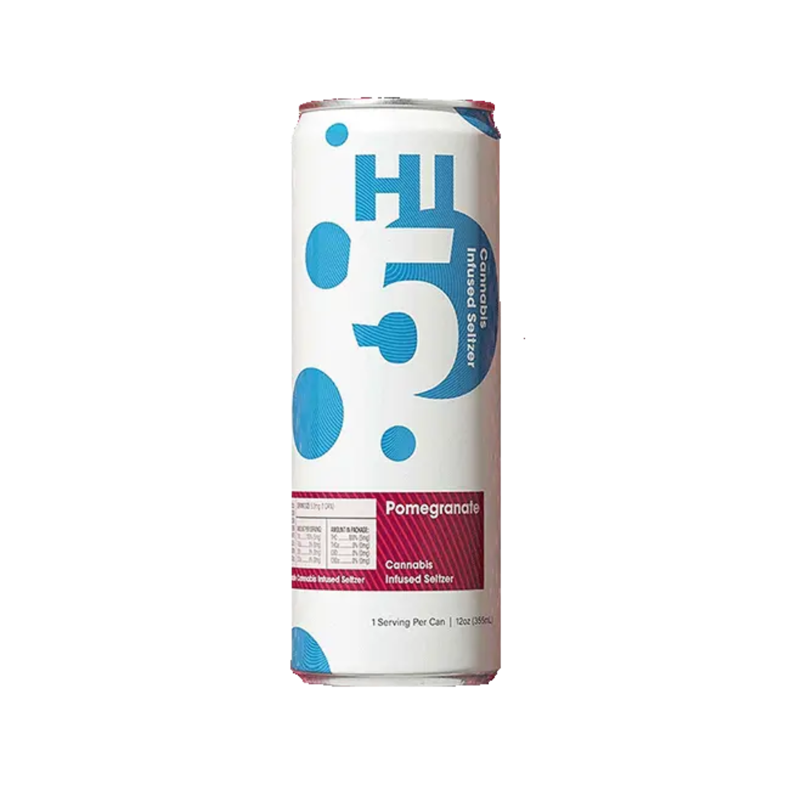 Photograph of product: 20mg Seltzers | Pomegranate - 4pk | HI 5