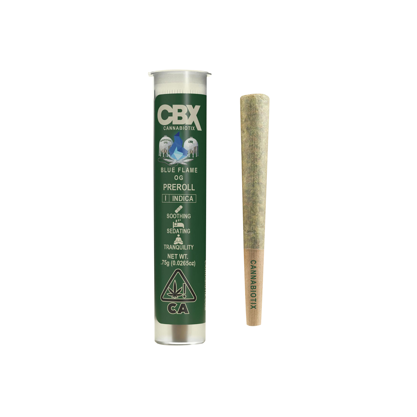 Photograph of product: Blue Flame OG Pre-Roll 0.75g