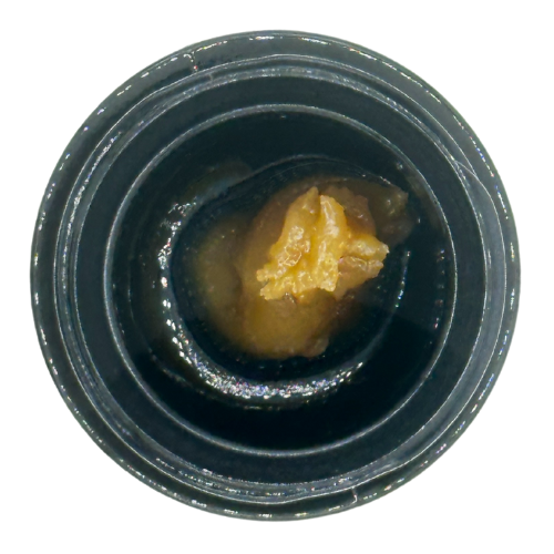 Photograph of product: Known. Mackinaw Peaches Cold Cure Live Rosin 1g