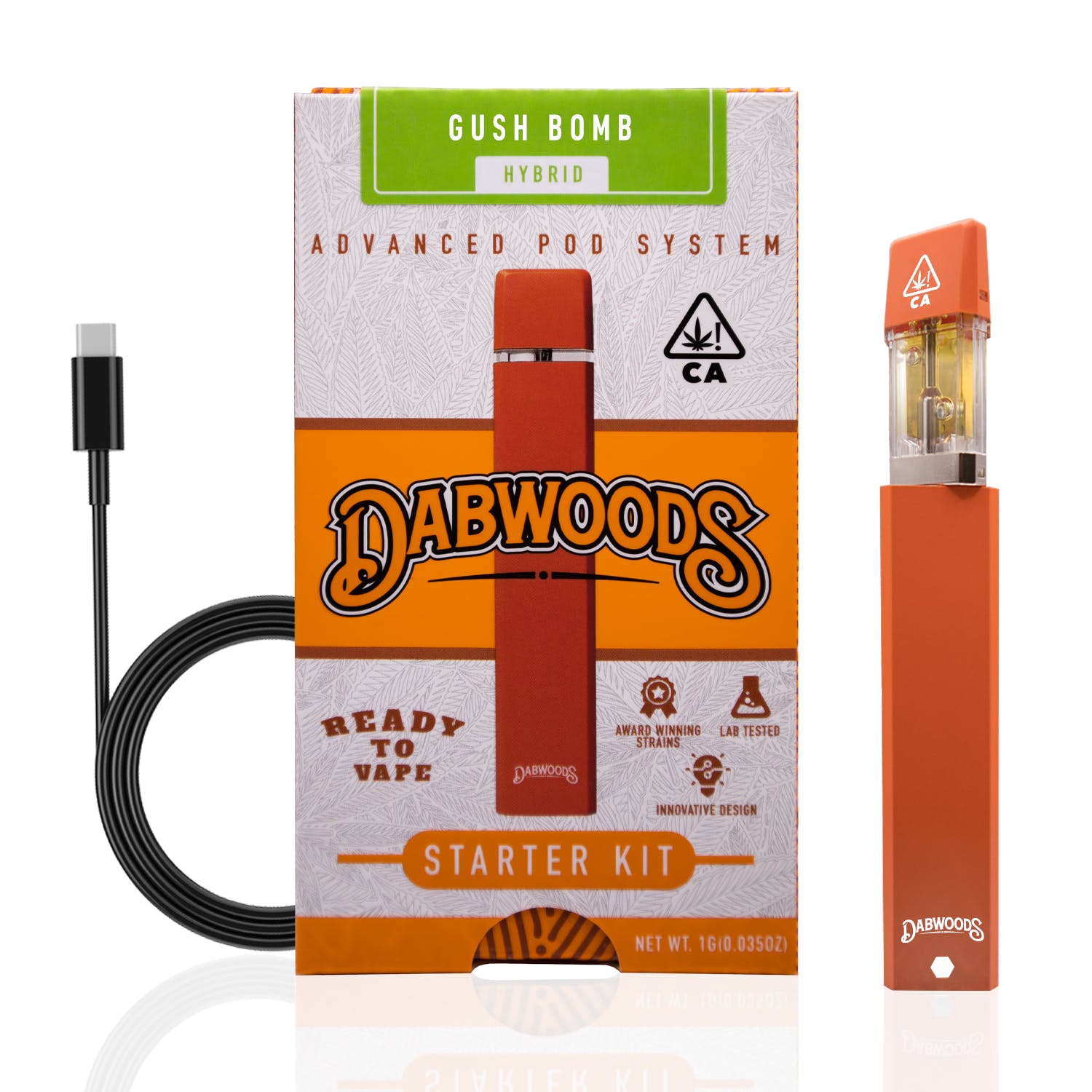 Photograph of product: Dabwoods | Gush Bomb Pod Kit