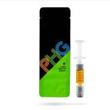 Photograph of product: PHG Lavender (H) 1:1 TH-oui:CBD Live Sauce Syringe 1g