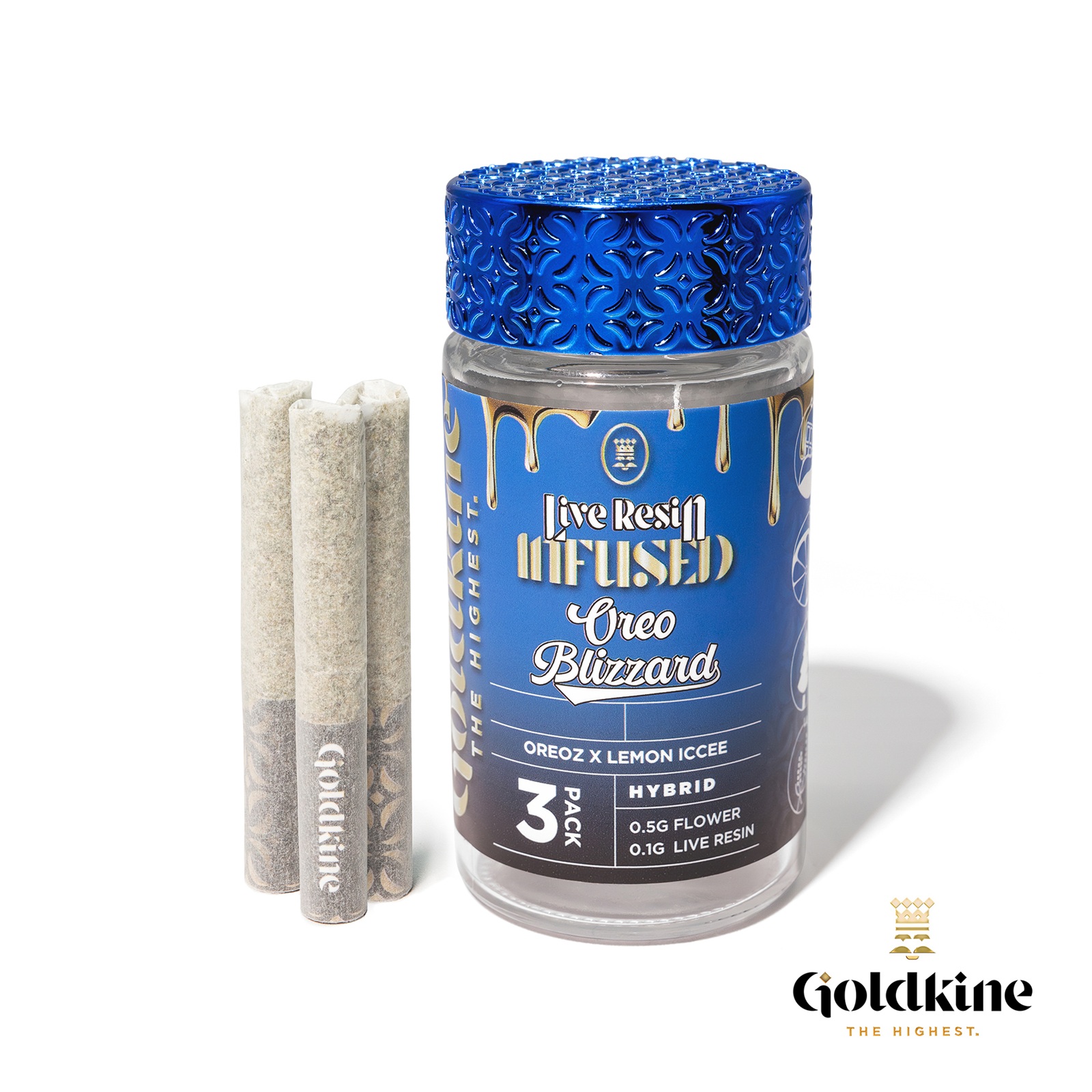 Photograph of product: GOLDKINE | OREO BLIZZARD | INFUSED MULTI-PACK | 1.8G | REC