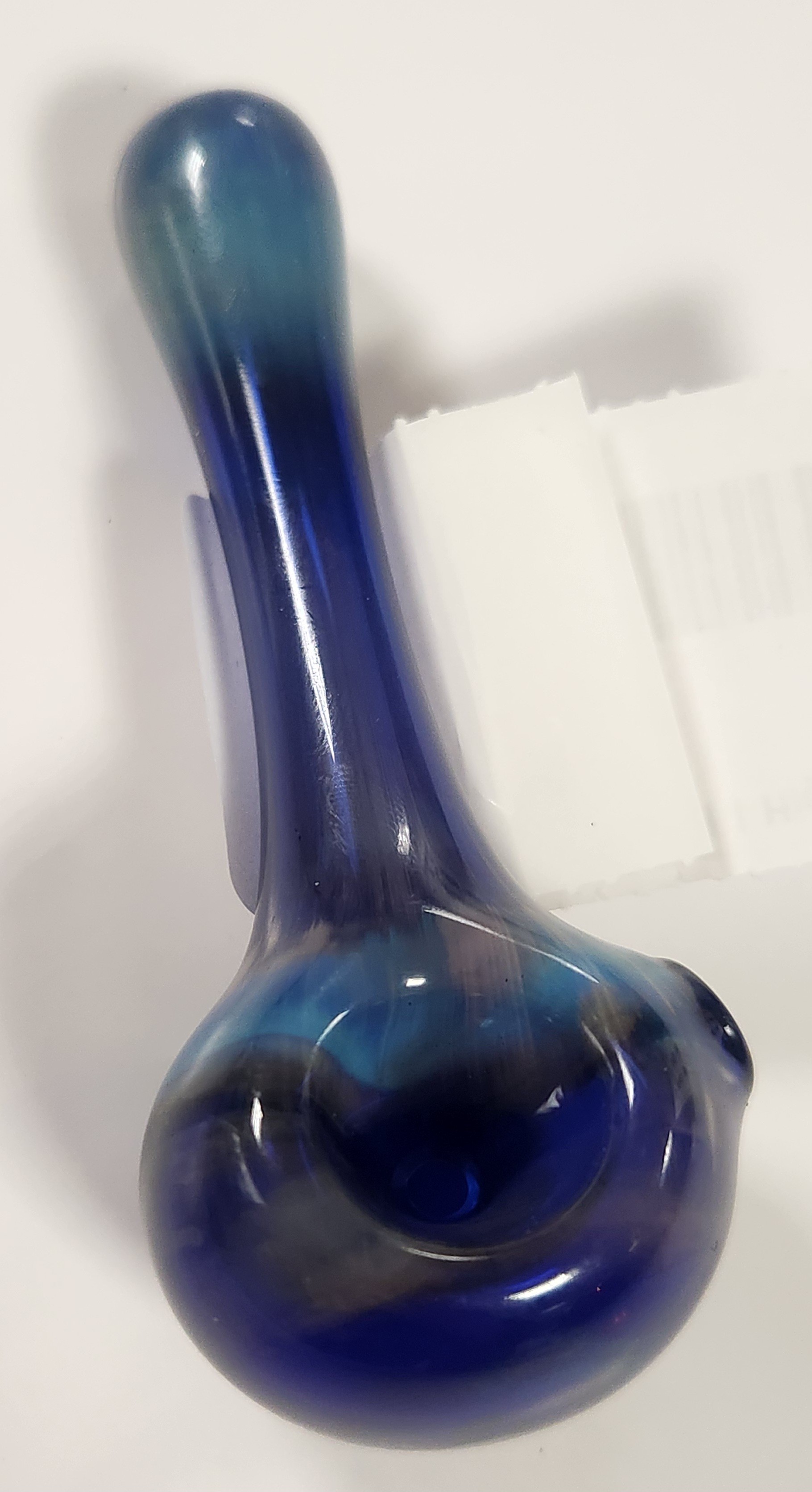 Photograph of product: Glass Spoon I Blue Swirl I Highly Elevated