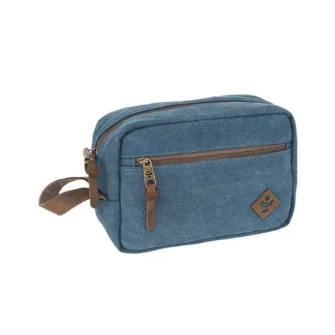 Photograph of product: Revelry - The Stowaway - Smell Proof Toiletry Kit - Blue Tie