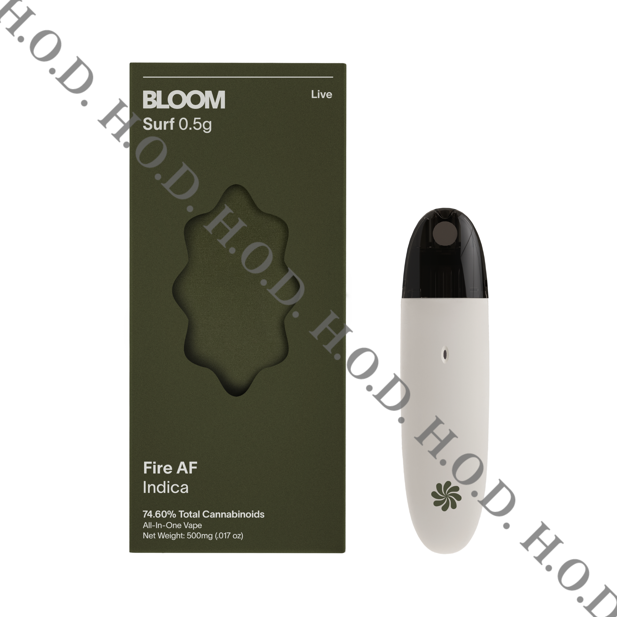Photograph of product: Bloom Fire AF Live Rosin Disposable .5g