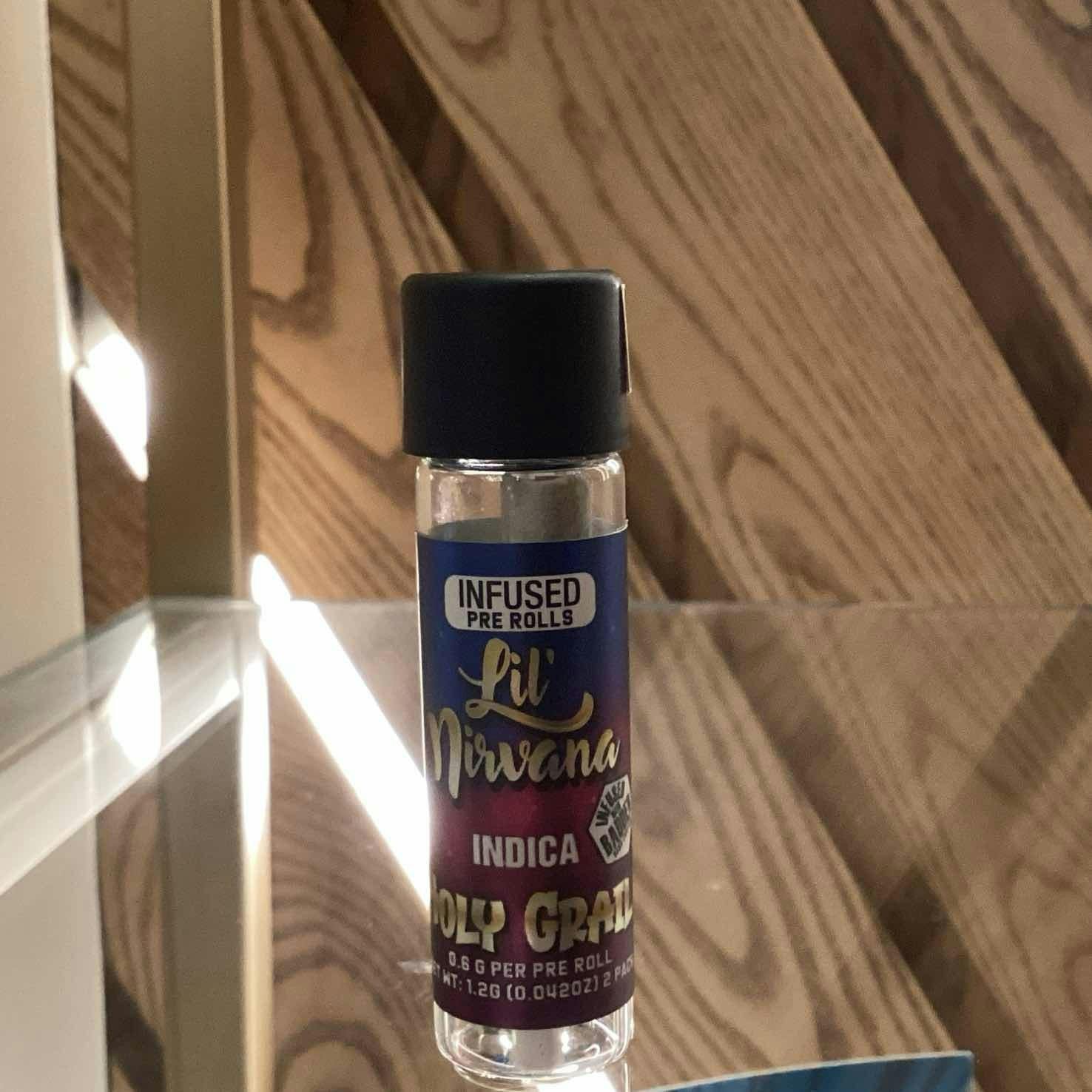 Photograph of product: Pure Nirvana - 2 PACK Lil Nirvana Holy Grail Infused Pre Rolls