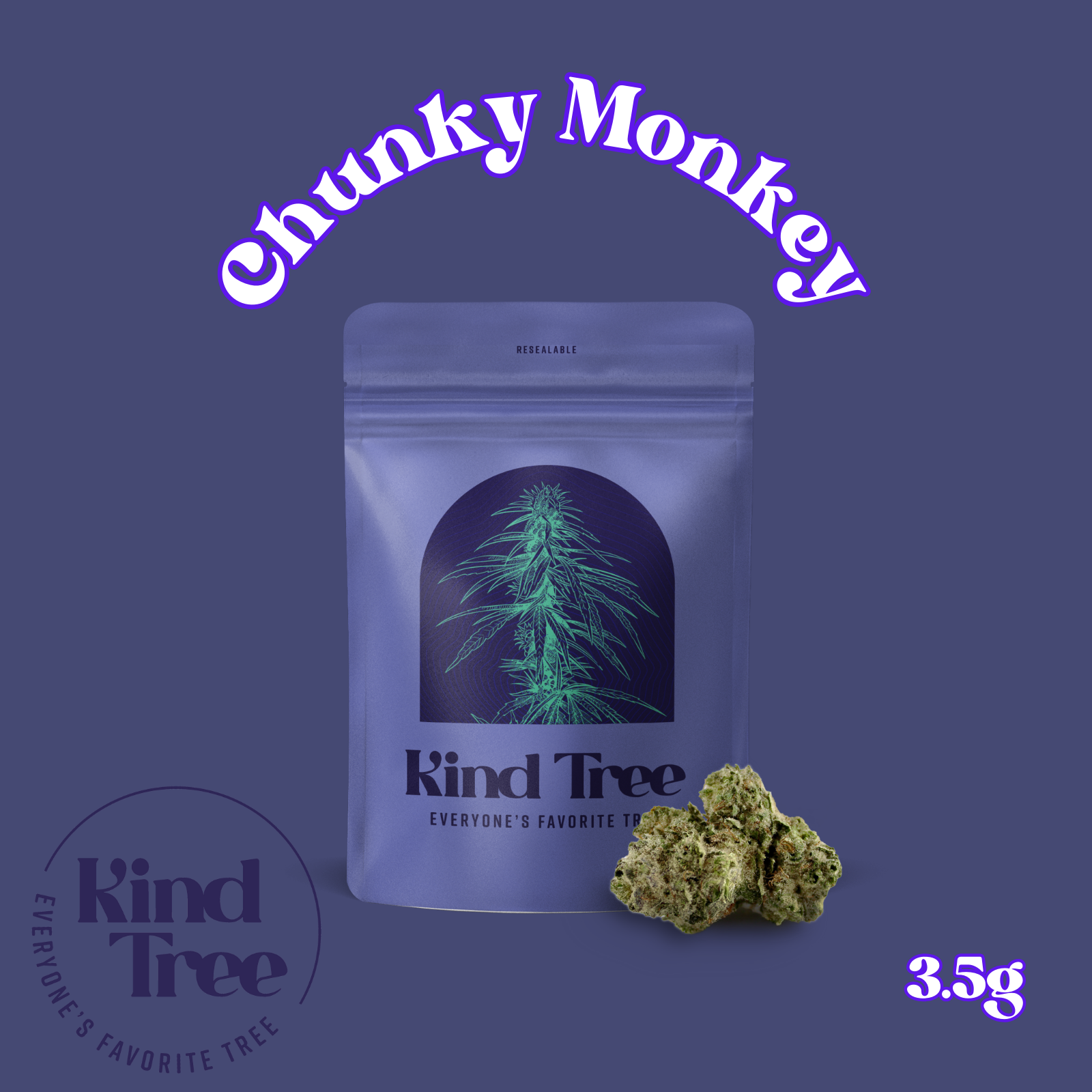 Photograph of product: Kind Tree | Chunky Monkey (Oui'd) - 28g