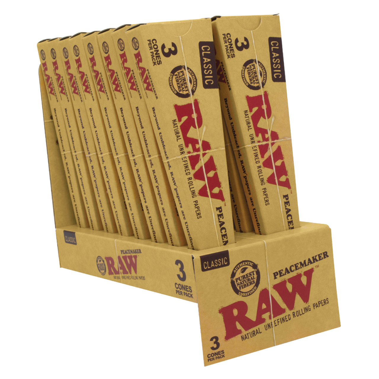 Photograph of product: Classic Pre-Roll Cone Peacemaker Size (3ct) - Raw