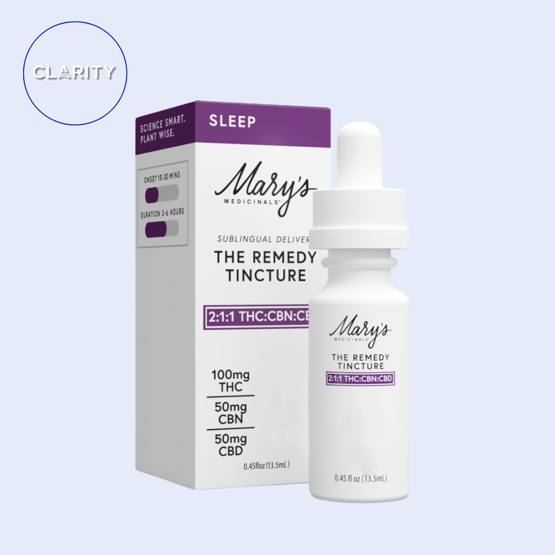 Photograph of product: Mary's Medicinals | Remedy Tincture | Sleep TH-oui:CBN:CBD 2:1:1