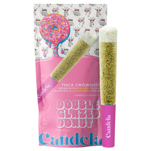 Photograph of product: Candela Lemon Cherry Pie x Ice 101 Double Glazed Donut Infused Pre-Roll 1.5g