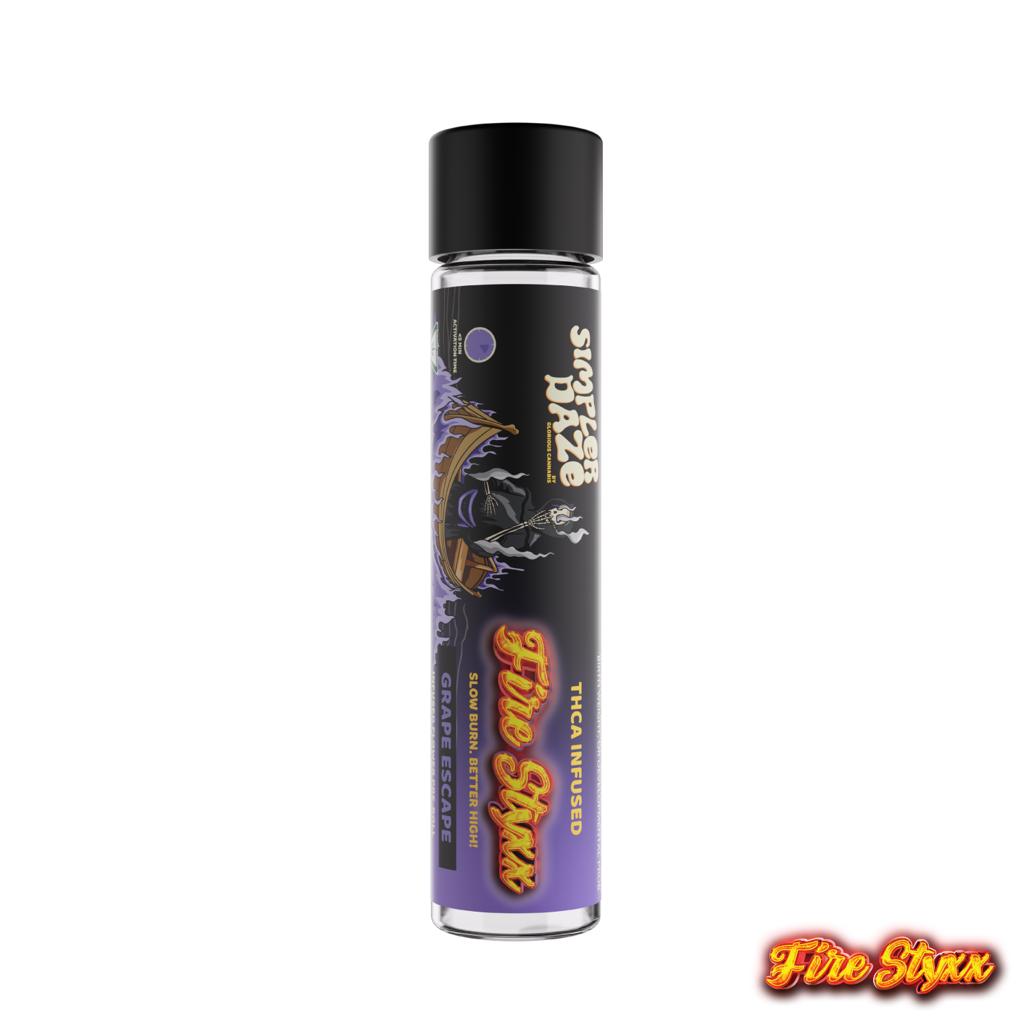 Photograph of product: Grape Escape Fire Styxx Pre-Roll | 1g