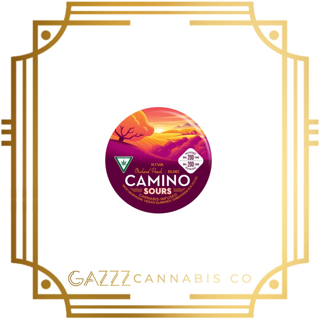 Photograph of product: Camino | Sour Gummies 200mg | 10-Pck - Orchard Peach - TH-oui:CBD