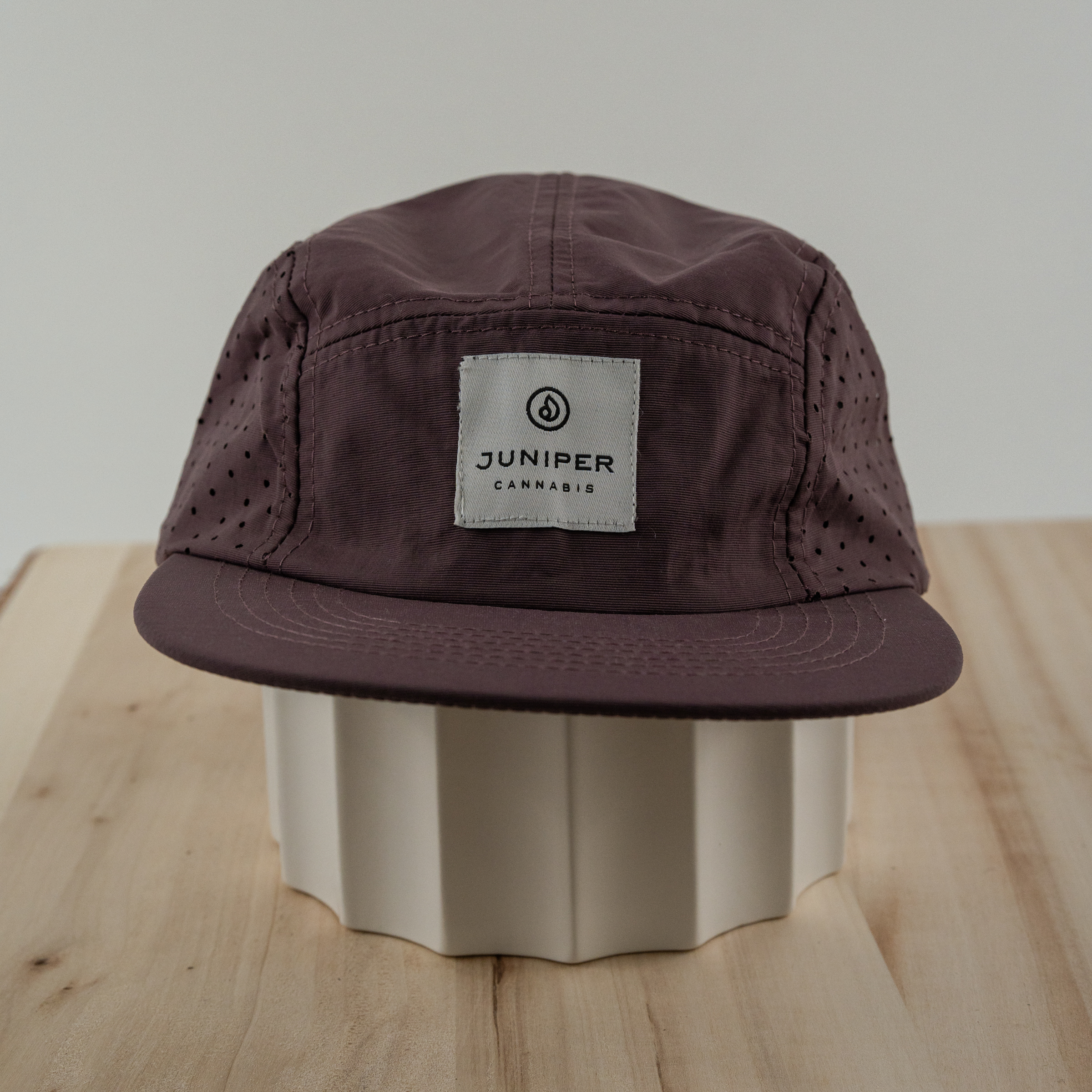 Photograph of product: Hat | Purple Vented 5 Panel Juniper Patch