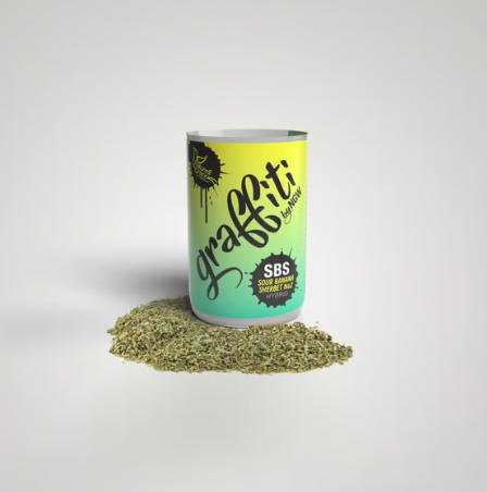 Photograph of product: Graffiti | Sour Banana Sherbert No.2 | Shake - 28g
