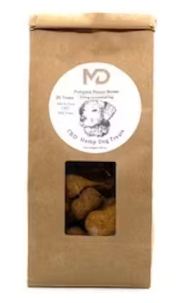 Photograph of product: Medible Delights | Pumpkin & Peanut Butter CBD Hemp Dog Treats 100mg
