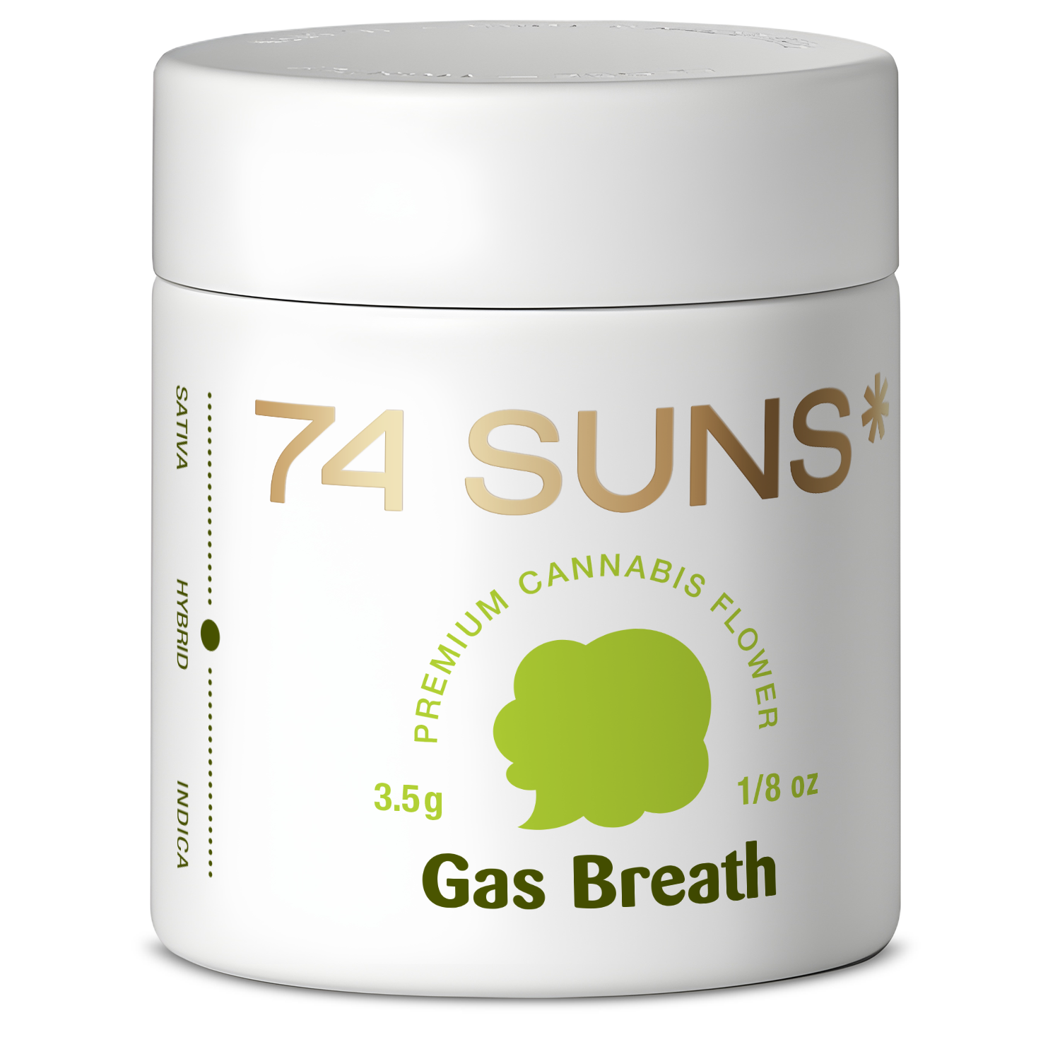 Photograph of product: 74 Suns | Gas Breath | 3.5 - 3.5g