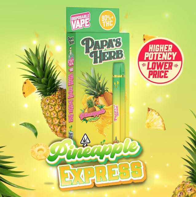Photograph of product: Pineapple Express All-In-One Vape (1g) - 