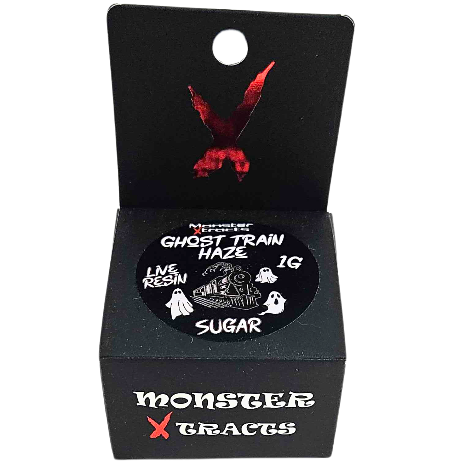 Photograph of product: MONSTER | Concentrate | Live Resin | Sugar | Ghost Train Haze