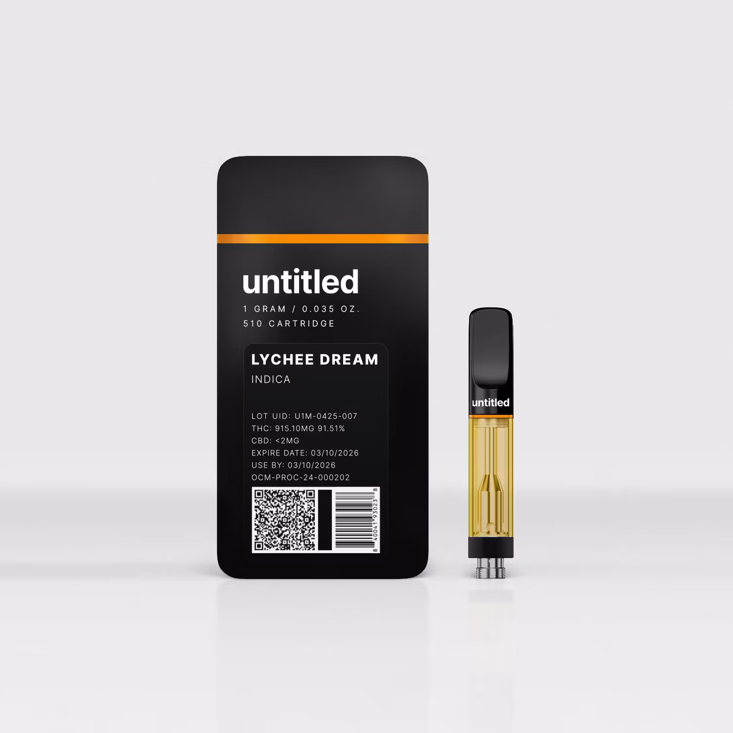 Photograph of Product: Untitled Vape 510 Cartridge - Lychee Dream