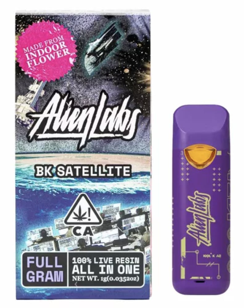 Photograph of product: BK SATELLITE - LIVE RESIN - ALL-IN-ONE  - 1G  - Oui'd - ALIEN LABS