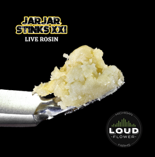 Photograph of product: Jar Jar Stinks #6 | 90U Live Rosin | MI LOUD