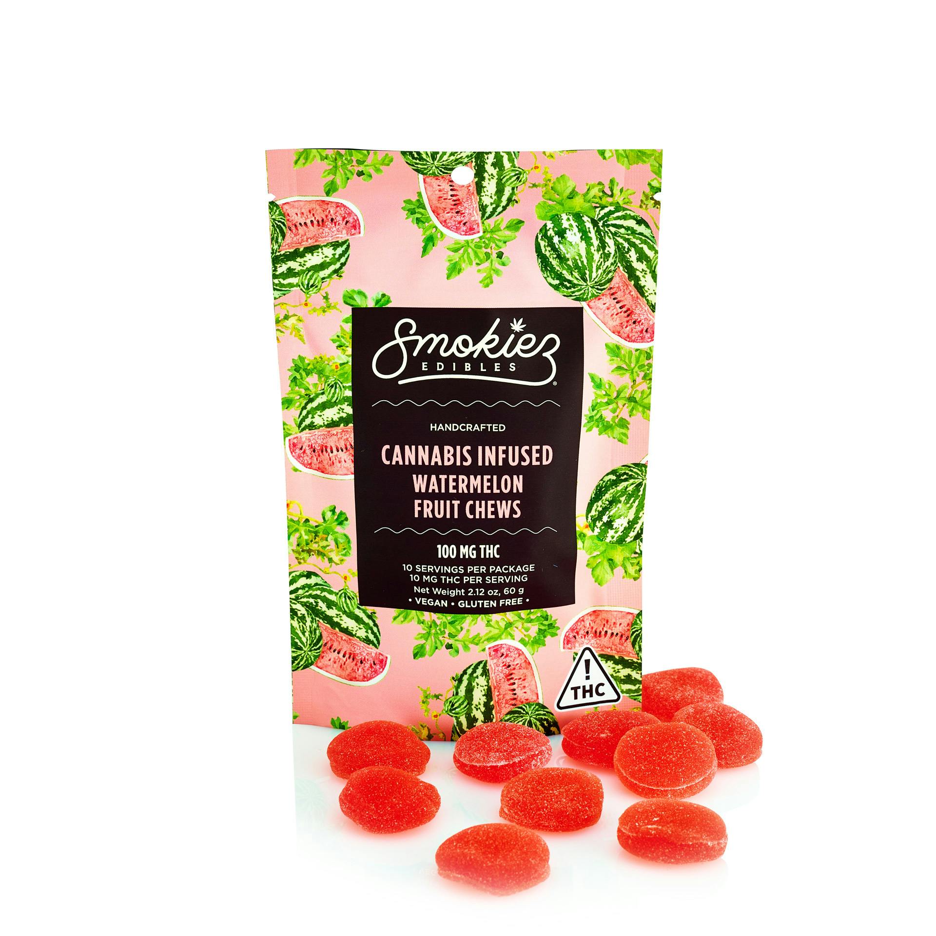 Photograph of product: Smokiez - Watermelon - Gummy - 10ct - 100mg