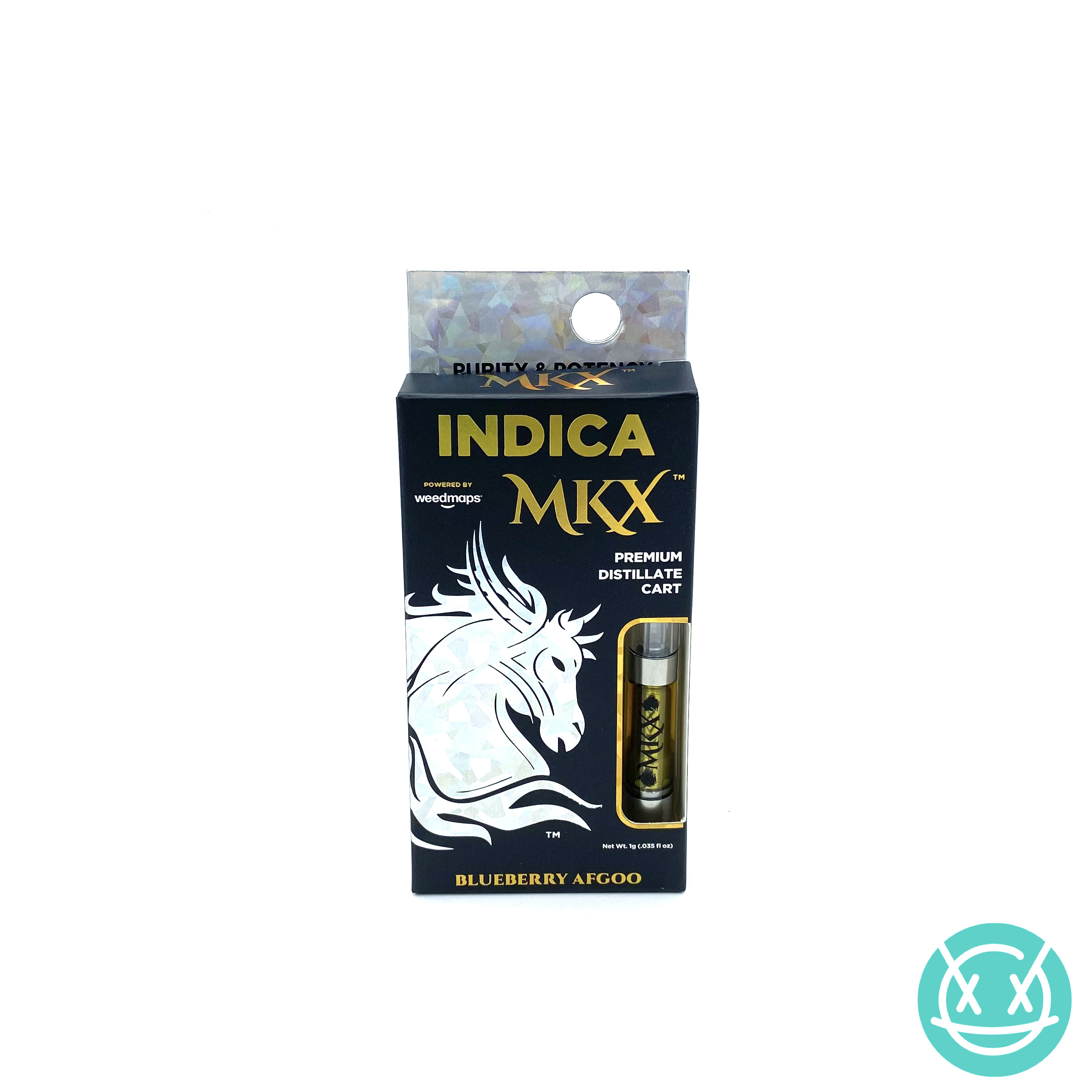 Photograph of product: MKX Distillate Vape Cartridge - Blueberry Afgoo