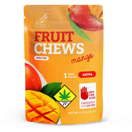 Photograph of product: Ceres - Mango Oui'd Fruit Chew Single (10mg)