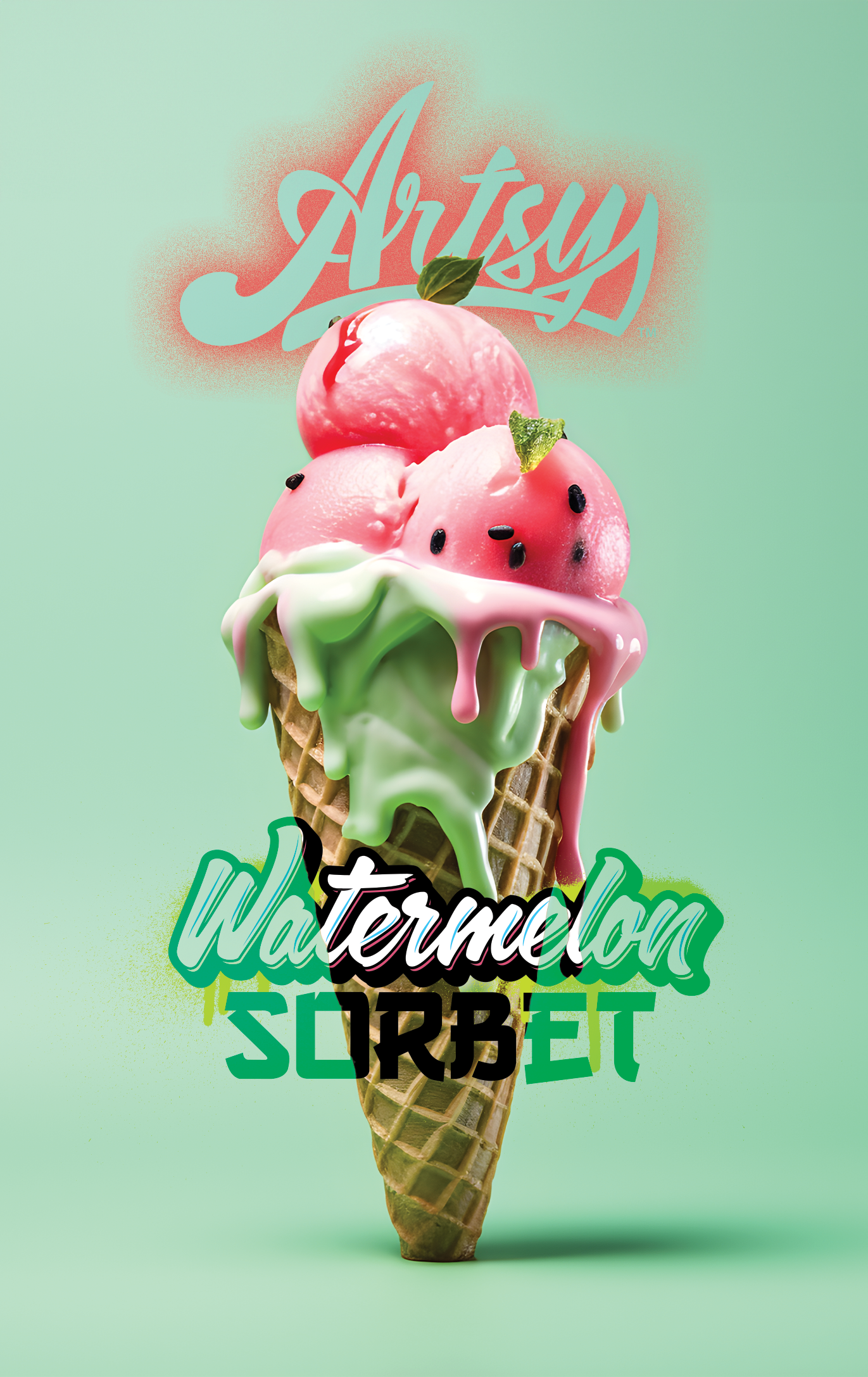 Photograph of product: Artsy | Pre-roll | Watermelon Sorbet