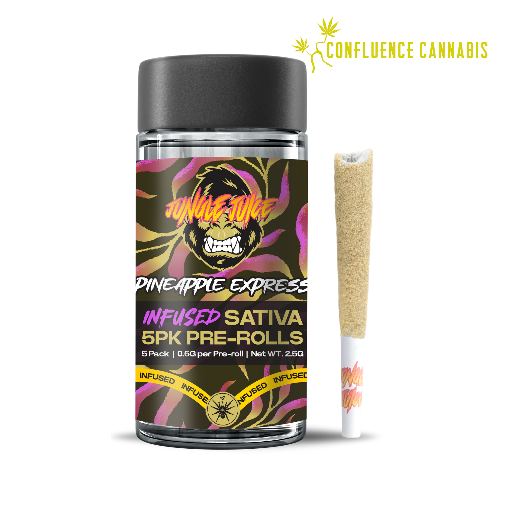 Photograph of product: Pineapple Express (Infused) PREROLL 5 Pack