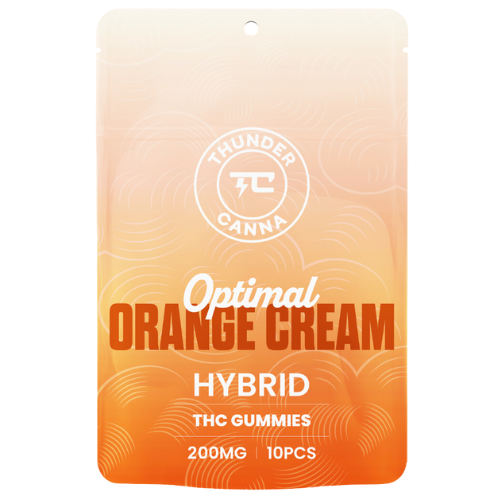 Photograph of product: Thunder Canna Optimal Orange Cream Gummies 200mg TH-oui