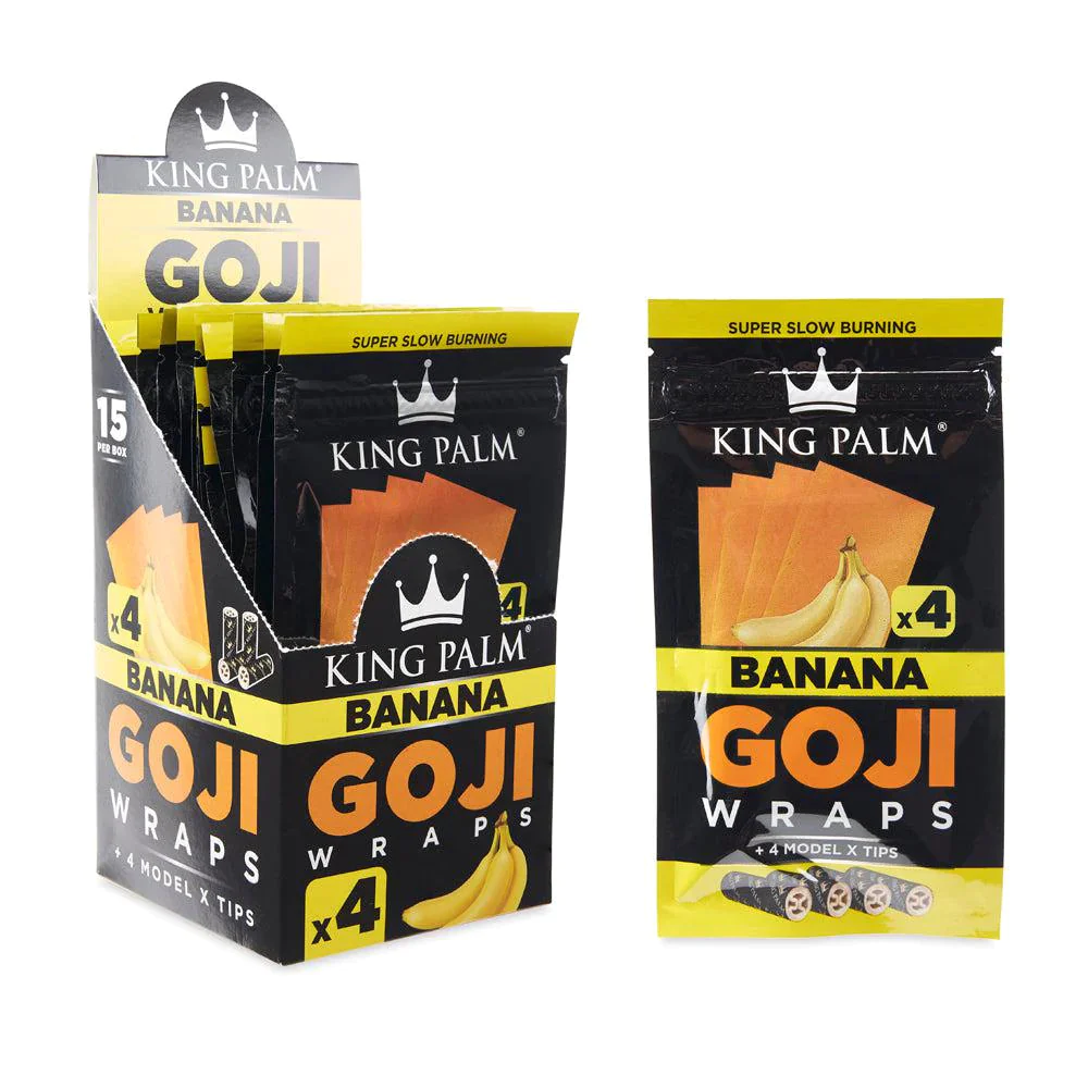 Photograph of product: Banana 4pk King Palm Goji Wraps