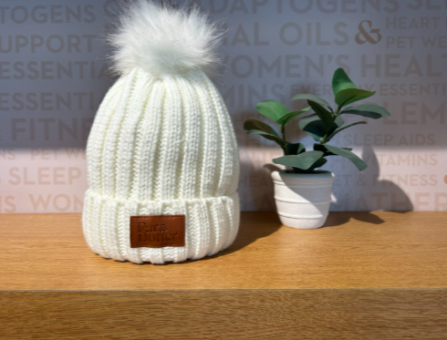 Photograph of product: Pom Pom Beanie - Cream