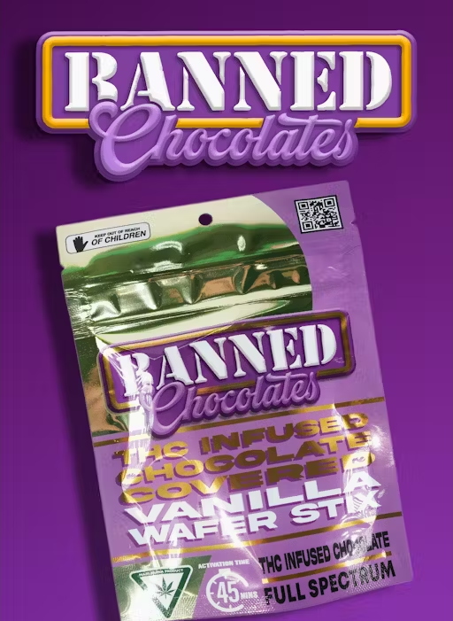 Photograph of product: BANNED | 200MG WAFER STICKS | VANILLA