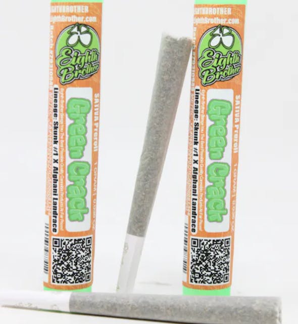 Photograph of product: Green Crack - Preroll - 1g - 