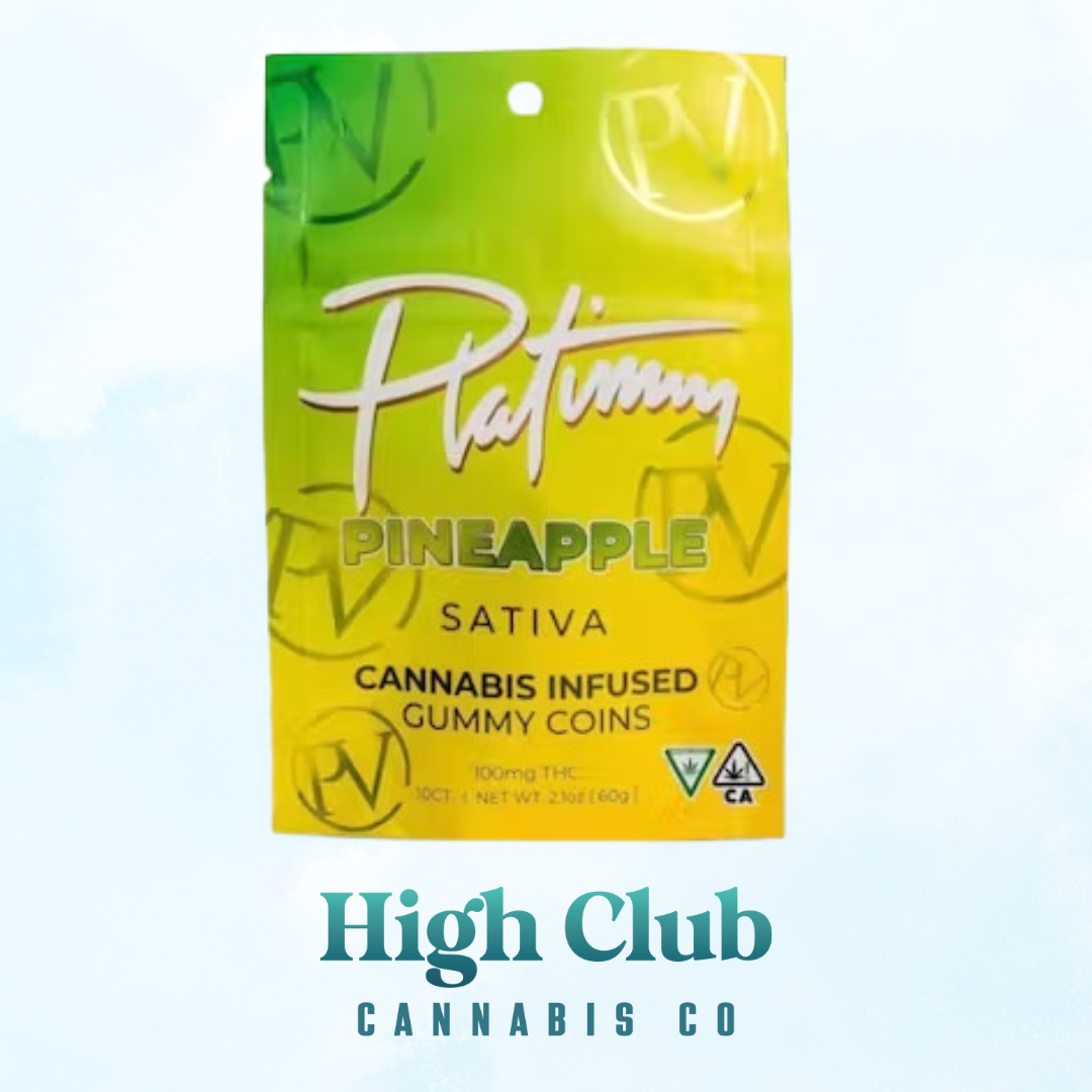 Photograph of product: Platinum Vape - Pineapple Gummies - 200mg 10pc