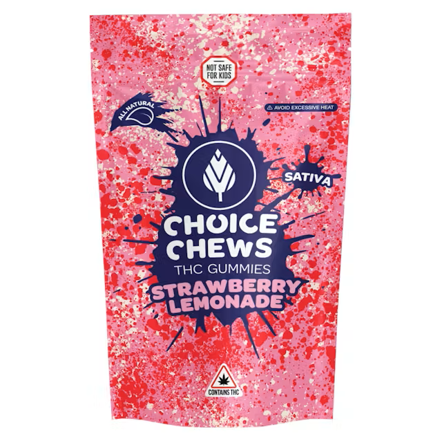 Photograph of product: Choice Strawberry Lemonade Oui'd Soft Chews 200mg Rec