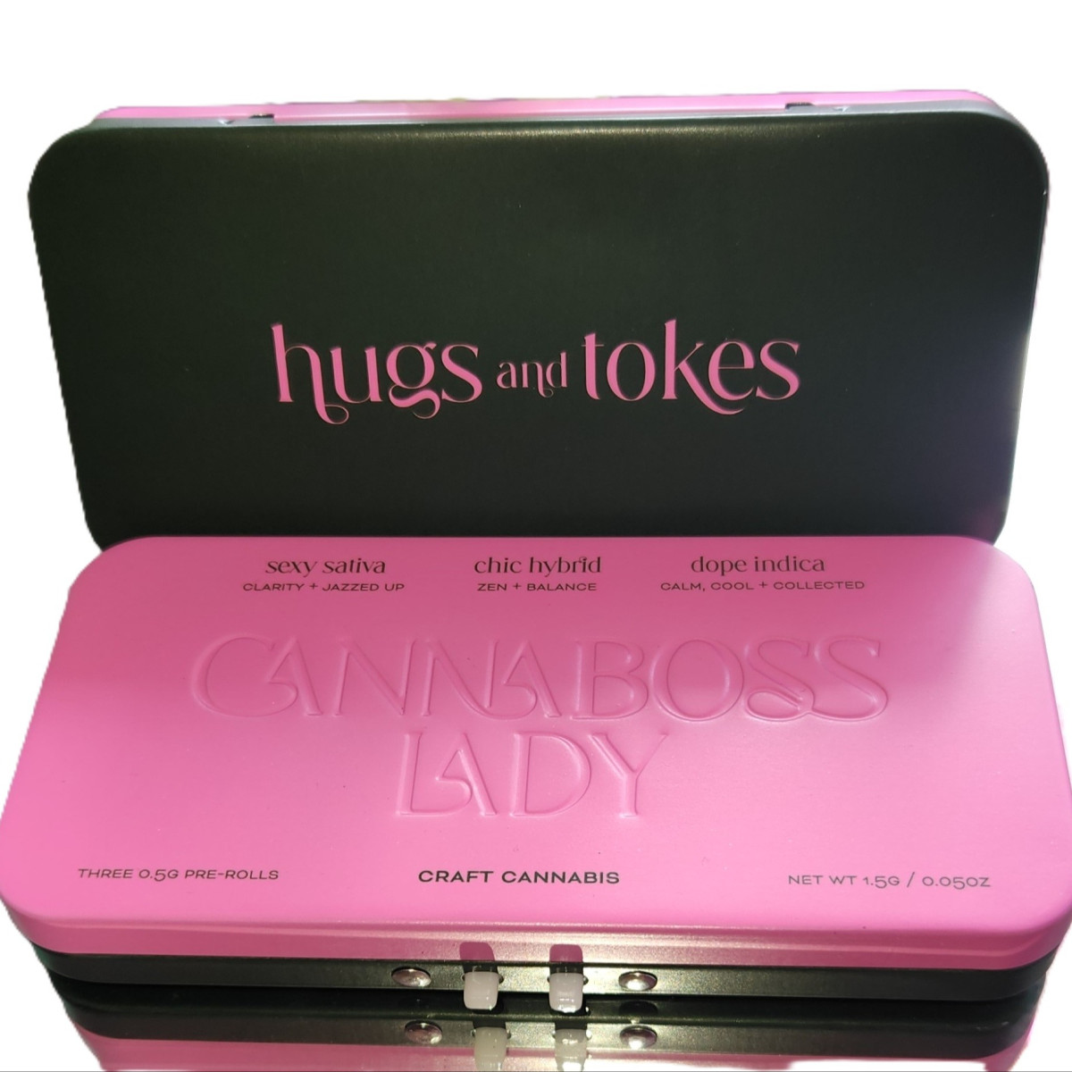 Photograph of product: Cannaboss Lady | Whole Flower Variety Pack | Pre-Roll Pack | 0.5g X 3