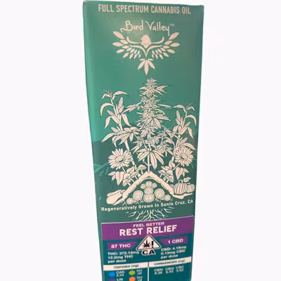 Photograph of product: Bird Valley Organics - 372mg TH-oui - 87:1 TH-oui :CBD Full Spectrum Oil - Rest Relief